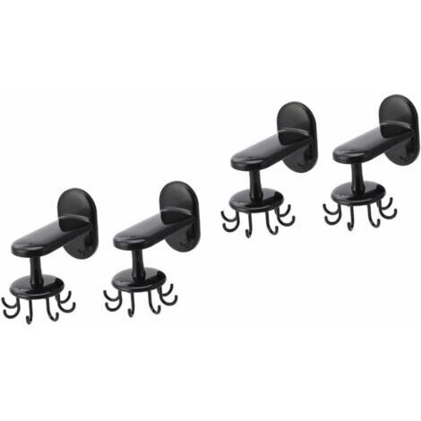 4 Pièces Crochet Pivotant À Huit Griffes Porte-Ustensile Rotatif Étagère Rotative De Cuisine Étendoir À Linge Mural Étendoir À Vêtements Mural Pivotants Égouttoirs