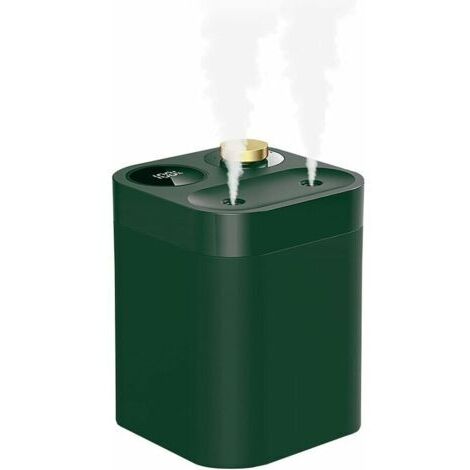 Vert Mini Batterie Portative Humidificateur d'air, 28dB Silencieux, Double Buse Pulvérisation, 5 Modes Pulvérisation avec Indicateur de Puissance & Arrêt Automatique (1/5)