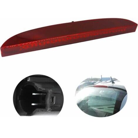 Troisième Feu de Stop pour Clio 2, Haut 3ème Feux Stop arrière Rena-ult Clio II 1998-2006 7700410753 (Rouge)..DEBUNS