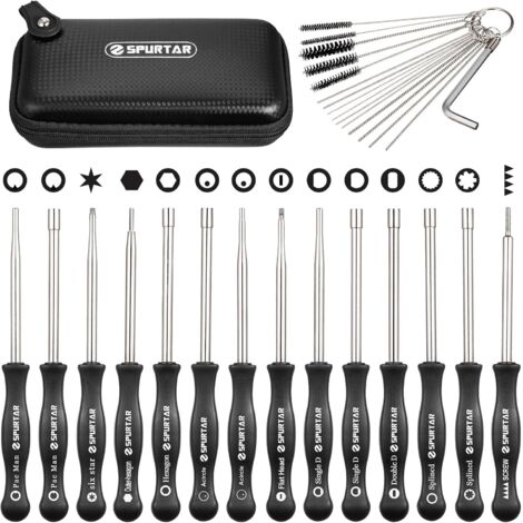 Spurtar Tournevis Réglage Carburateur - Kit de Nettoyage et Outil de Réglage du Carburateur 14 Pièces pour Echo STIHL Poulan Husqvarna Moteur 2 Temps (1/5)