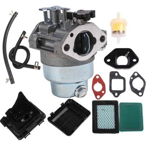 Kit d'entretien de filtre à air carburateur pour tondeuse Honda GCV160, GCV160A, GCV160LA – Comprend carburateur, filtre à air, joints, filtre à carburant et lignes (1/5)