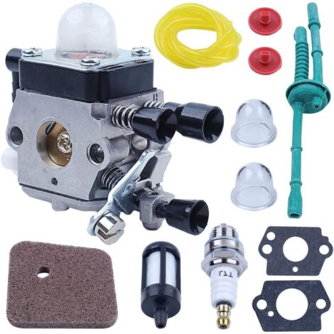 Kit de carburateur Gubeter, pour tondeuse Stihl Fs45 Fs46 Fs55 Fs55R Fc55 Fs38 Fs55Rc Km55 Hl45 Km55R Sp85, pour Zama C1Q-S66, C1Q-S71, C1Q-S97 A, C1Q-S143, C1Q-S153, C1Q-S186, C1Q-S186 (1/5)