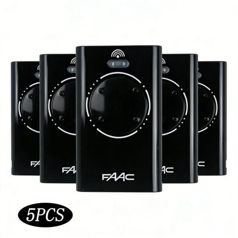 Télécommande FAAC XT4 868 SLH noir Pack de 5 - noir