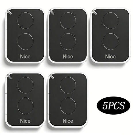 Pack de 5 Télécommandes NICE FLORS, Frequency 433.92 MHz