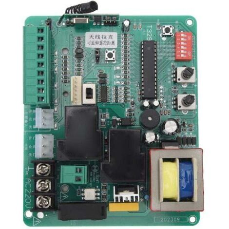 Carte de commande universelle pour motorisations de portails coulissants. Carte de commande électronique principale pour moteur de portail coulissant 220 V FLITI.