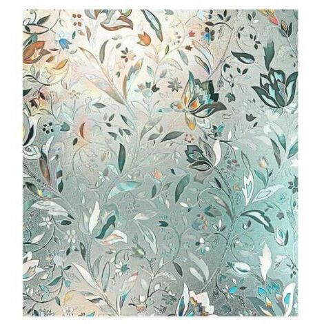 3D window film, rainbow effect, 60 x 100 cm, vinyl, static cling, non-adhesive, opaque, privacy film, FLITI (1/4)