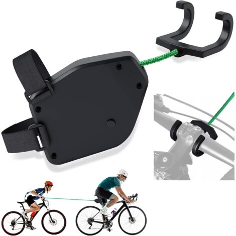 Corde de Remorquage pour Vélo, Barre Traction Velo Enfant de 2m Rétractable, Ceinture de Corde de Traction de Bicyclette Capacité de Charge 225 kg 500 LB (1/5)