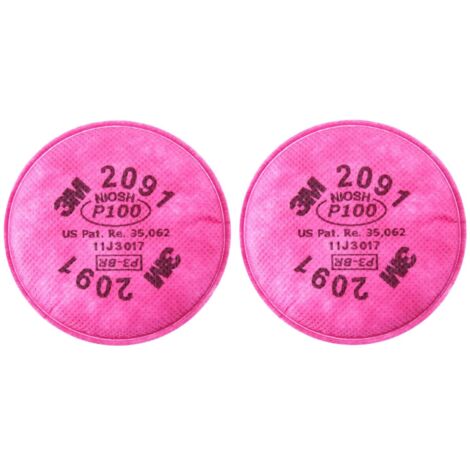 Deux filtres, convient pour: peinture bouchons d'oreilles, poussière, produits chimiques, époxy, coupe, polissage (2091) - 2pcs
﻿ (1/5)