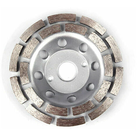 Disque diamant 125mm pour meuleuse – Double rangée – Pour béton, chape et pierre naturelle – Alésage 22,23mm – Enlèvement rapide des matériaux - PDX829 (1/4)