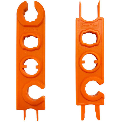 Lot de 1 Jeu De Clés Universelles D'Assemblage De Connecteur MC-4, Ensemble D'Outils D'Installation De 2 Pièces, Compatible Avec Les Connecteurs MC-4 1000 V/1500 V, Orange (1/5)
