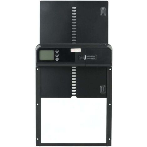 Eosnow,Porte automatique de poulailler avec minuterie en alliage d'aluminium IP45 affichage LED étanche ouvreporte automatique de poulet alimenté par batterie pour la ferme (1/4)