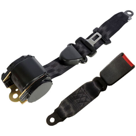 Ceinture de sécurité réglable 3 points pour voitureSangles en polyesterInstallation facileCompatible avec divers modèles de véhicules (1/4)