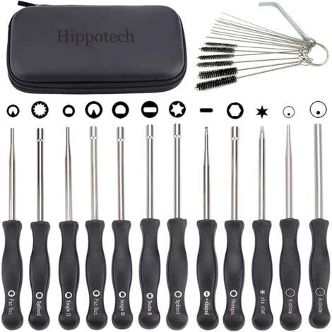 Hippotech Lot de 12 Outils de réglage de carburateur avec Tournevis acircle pour Petit Moteur 2 Temps pour Husqvarna pour STHIL pour débroussailleuse Echo tronçonneuse (1/4)