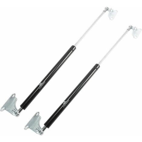 Lot de 2 vérins à gaz 445NLongueur 500 mmMétal noirPour couvercles de voiture et campingcarsInstallation facile (1/4)