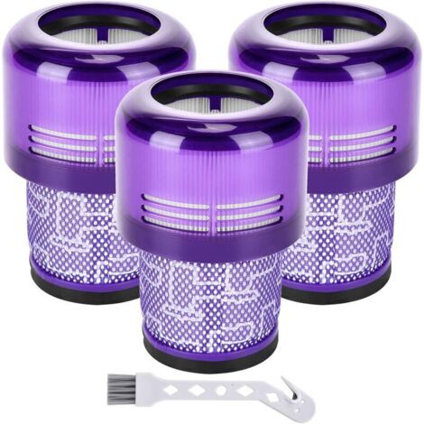Lot de 3 filtres de remplacement pour aspirateur Dyson V11 Absolute, Pro, Animal, Torque Drive, V15 DetectMaintient la puissance d'aspiration (1/4)