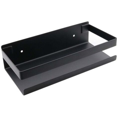 Etagère et rangement de douche,Meubles de salle de bain en acier inoxydable noir (1/4)