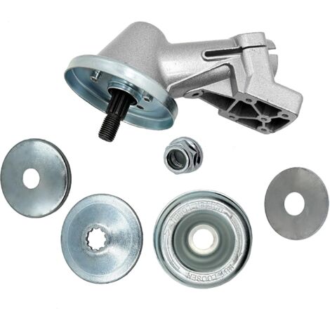 Hippotech Ensemble de tête de boîte de vitesses avec coupe et contre-écrou pour pour Stihl Trimmer FS300 FS310 FS350 FS400 FS450 FS480 (1/5)