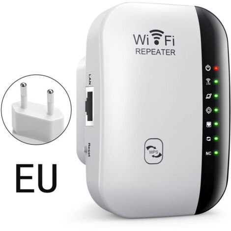 Amplificateur WiFi sans Fil Puissant Repeteur WiFi 300Mbps, WiFi Booster, WiFi Extender Facile à Installer avec Bouton WPS[297] (1/4)