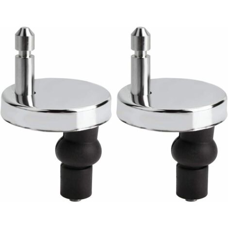 Lot De 2 Fixation Abattant Wc Universels Pour Abattant De Wc-Compatible Avec La Plupart Des Sièges De Wc Standards Avec Système D'Abaissement Automatique-Facile À Installer (1/4)