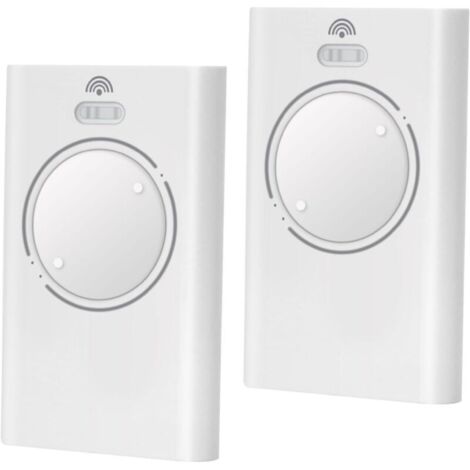 Lot de 2 télécommandes portail 868 MHz compatibles avec XT4 868 SLH LR, XT4 868 SLH, XT2 868 SLH LR, XT2 868 SLH, Blanc (1/4)