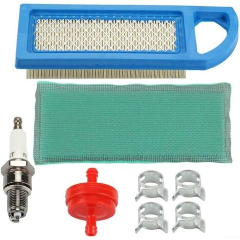 Kit de réglage de filtre à air pour tondeuse à gazon – Kit d'entretien avec air, préfiltre, filtre à carburant, Spark et 4 colliers de serrage pour 102/105/L100-L108/LA100-LA115 (1/5)