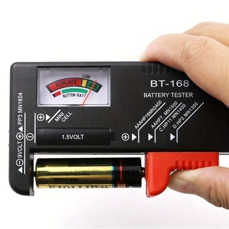 Piles Aa/Aaa/C/D/9 V/1.5 V, Pile Bouton Universelle, Code Couleur, Indicateur, Testeur De Tension, Vérificateur (1/4)