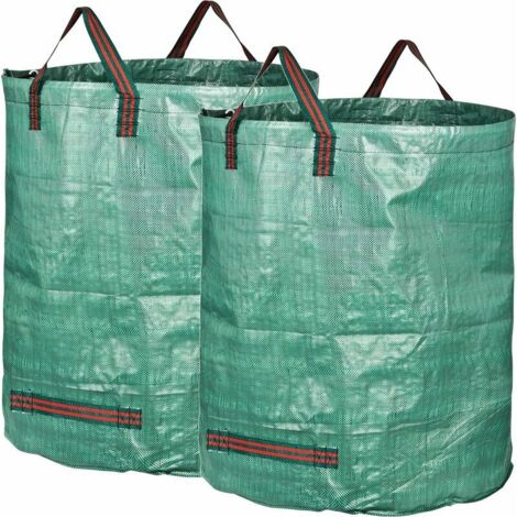 2X Sacs De Jardin 300L Indéchirables 67Cm X 84Cm (1/4)