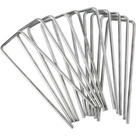 Lot de 40 Agrafes métalliques galvanisée WERKA PRO 15x4cm (1/4)