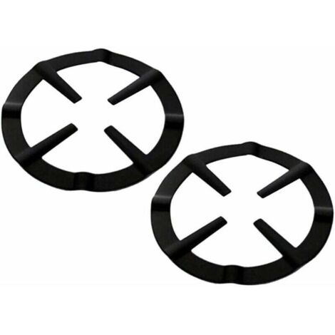 Lot de 2 anneaux pour cuisinière à gaz,plaque de cuisson à gaz,croix,support de casserole,grille de réchaud à gaz,anneau de fixation pour cafetière à expresso,four et cuisine (1/4)