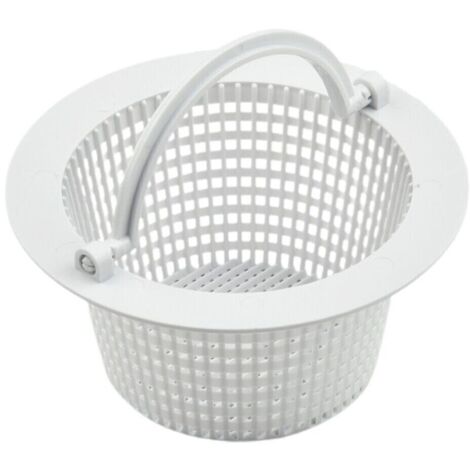 Panier Rond Pour Skimmer De Piscine Hors Sol - Diam 16 Cm - Blanc (1/4)