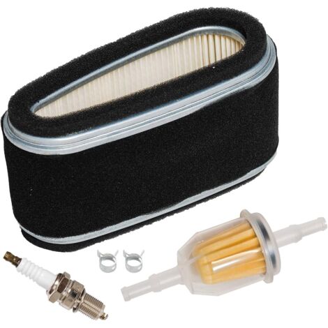 JJDD Carkio 11013-2110 Filtre Luftfilter avec Vorfilter-Zündkerze Kraftstofffilter-Einstellsatz für Kawasaki FC400V FC420V 14 PS 4-Takt-Motor-Rasenmäher-Motorwartungssatz (1er-pack) (1/5)