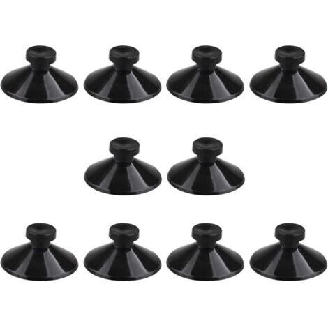 Lot de 10 ventouses en caoutchouc pour aquarium Noir 25 mm (1/3)