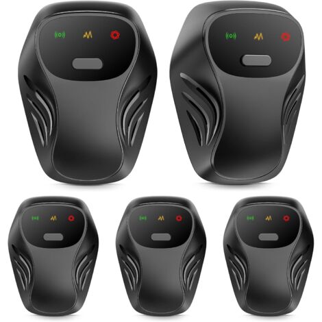 Lot de 5 répulsifs électroniques à ultrasons pour souris, cafards, fourmis, mouches, moustiques, rongeurs (1/5)