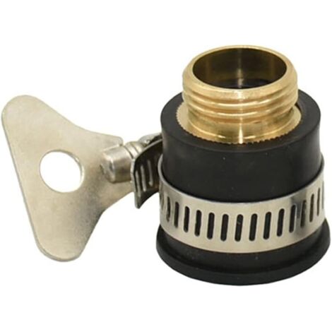 Adaptateur de tuyau de jardin Filetage mâle 1/2 à 16 mm Robinet rond Robinet de jardin Robinet de jardin sans connecteur fileté Nippet Adaptateur de connecteur rapide 20pcs (1/2)