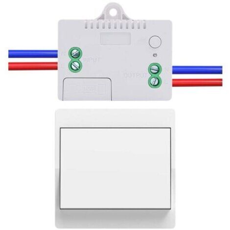 Interrupteur à bascule sans fil UE, sans pile, 1 pièce, ensemble d'interrupteurs bidirectionnels sans fil auto-alimentés, interrupteur de télécommande sans fil sans pile pour l'éclairage domestique (U (1/4)