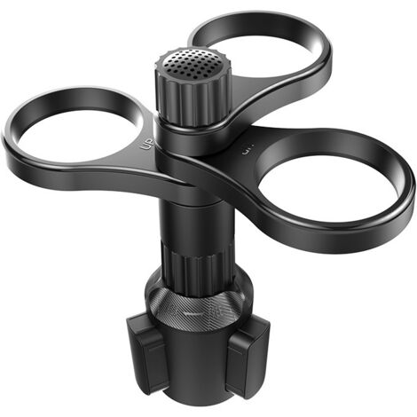 Car Cup Holder, Support Verre Voiture et Porte Gobelet Voiture Pliable avec Base Ajustable, Anti-Renversement pour Camion et Voiture, Noir (1/5)