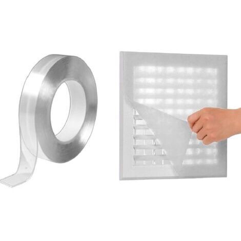 Filtres d'aération avec Ruban adhésif Double Face, Filtre de climatiseur de 6,56 x 3,28 Pieds pour registres et grilles d'admission HVAC, AC et Chauffage (1/4)