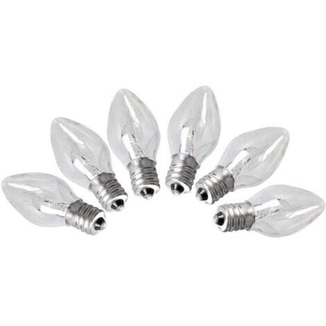 Lot de 6 ampoules de sel de l'Himalaya E12 de 15 watts pour éclairage décoratif, 220-240 V (1/4)