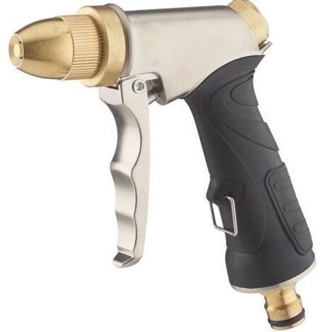 Nouveau pistolet à eau haute pression tout en métal buse tout en cuivre pulvérisation lavage de voiture jardin pelouse irrigation chien lavage pistolet (1/3)