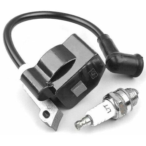 Bobine d'allumage pour Stihl Fs55 Fs55c Fs46 Fc55 Fs38 Fs45 Hl45 Hs45 – Compatible avec 41404001308 – Plastique et caoutchouc