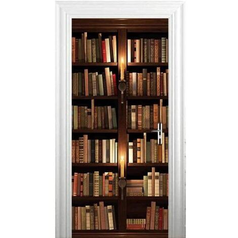 Sticker porte 3D trompe l'œil – Autocollant amovible imperméable – Décoration intérieure pour portes et murs – Impression haute résolution