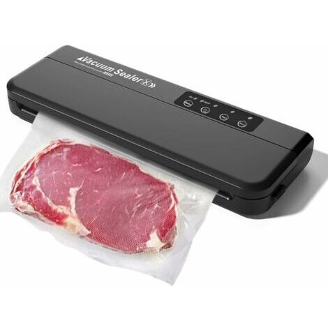 Machine sous vide électrique 360W – Aspiration -60 kPa – 10 sacs inclus pour viandes, légumes et fruits – Scellage rapide en 25 secondes (1/5)