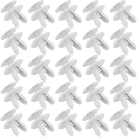 Lot de 25  clips voiture,clips plastique voiture,clips de fixation voiture,outillage carrosserie,Rivet Clips Plastique,Rivet Plastique Fixation de Protection,pour Auto Voitures Panneaux de Portes (1/5)