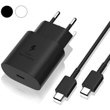 Samsung Chargeur Rapide 25W,Port USB Type C Cable Chargeur Samsung Ultra Rapide Chargeur Compatible avec Samsung Galaxy S22 Plus/S22 ULTRA/S21 FE 5G/S21Plus/S20FE/Note 20 ULTRA/A53/A52/A72/A13 (1.0M)- (1/3)