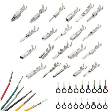 Kit de 340 bornes à broches pour faisceau de câbles – Tailles 1/1.5/1.8/2.2/2.8/3.5mm – Connexion fiable pour systèmes électriques automobiles - 340Pcs (1/5)