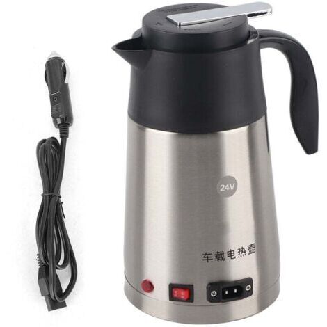 1.2L 24V Portable Truck Car Electric Kettle Boiling Coffee Water Heater Heating Cup Mug-- (1/5)