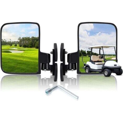 Rétroviseurs latéraux magnétiques réglables pour chariot, rétroviseurs convexes magnétiques pour golf, UTV, tracteur, chariot, chariots élévateurs, rouleaux vibrants (1/5)