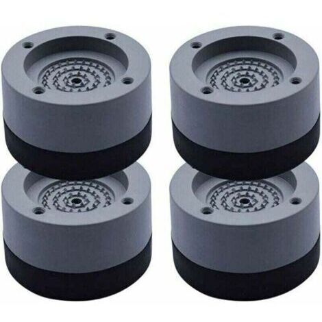 4Pcs Patins Anti Vibration Tampon Anti-vibration Lave Linge Universel Pieds Stabilisateur Piédestal pour Lave-Linge Réfrigérateur (1/5)