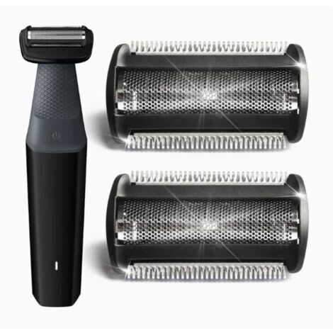 Lot de 2 têtes de rechange compatibles avec rasoirs Philips Bodygroom Série 7000, 5000 et 3000 (1/4)