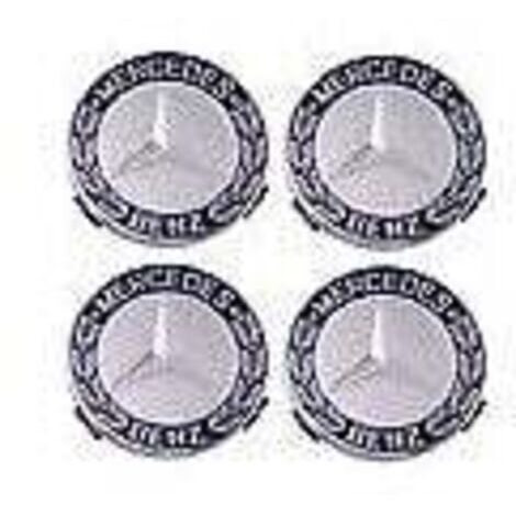 Enjoliveur 4 pièces pour Mercedes Benz 75mm - Bleu (1/5)